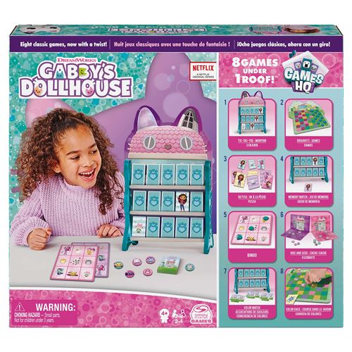 Jogos Reunidos 8 em 1 Gabby s Dollhouse - Concentra Discount