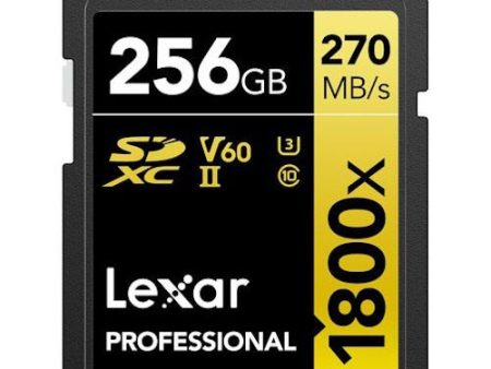 Cartão de Memória SDXC Lexar Professional 1800x - 256GB on Sale