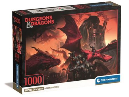 Puzzle Dungeons & Dragons 1000 - 1000 Peças - Clementoni For Cheap