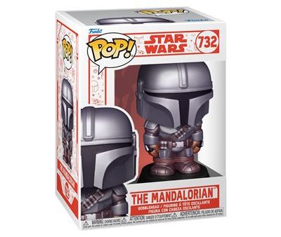 Funko Pop! Figura de Vinyl com Cabeça Oscilante Star Wars The Mandalorian Holiday: Mandalorian - 732 Cheap