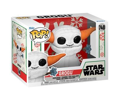 Funko Pop! Figura de Vinyl  com Cabeça Oscilante Star Wars: Grogu Snowman - 748 Hot on Sale