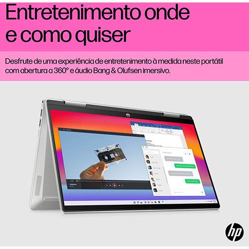 Computador Portátil HP Pavilion x360 2 em 1 14-ek1021np | 14   | i5-1335U | 16GB | 512GB SSD + Sleeve HP 14   + Rato Bluetooth HP + Auscultadores HP G2 For Cheap