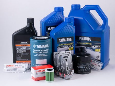 Yamaha 100 Hour Service Maintenance Kit - Yamalube 20W-40 - F225 TLR 3.3L V6 - 2007-2009 on Sale