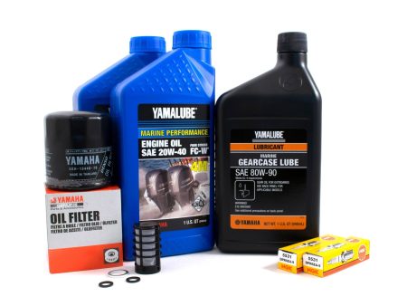 Yamaha 100 Hour Service Maintenance Kit - Yamalube 20W-40 - F25 - 2005 Fashion