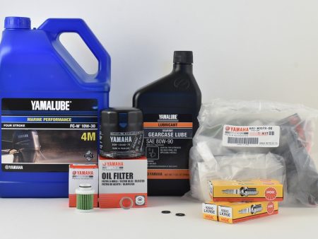 Yamaha 100 Hour Service Maintenance Kit with Cooling - Yamalube 10W-30 - F115 - 2014-Current ( See Models ) Supply