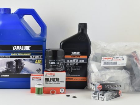 Yamaha 100 Hour Service Maintenance Kit with Cooling - Yamalube 20W-40 - F115 - 2006-2014 ( See Models ) on Sale