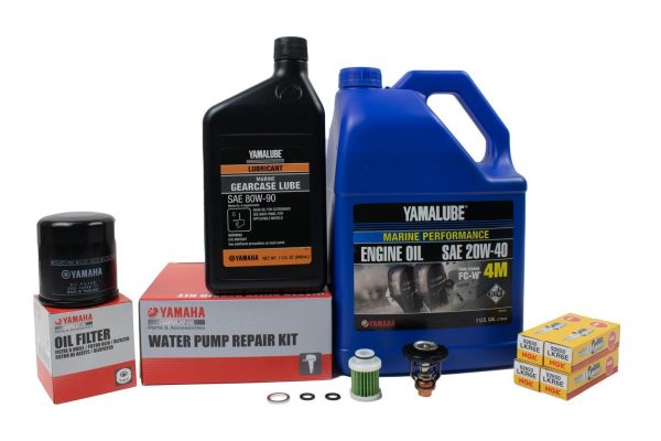 Yamaha 300 Hour Service Maintenance Kit - Yamalube 20W-40 - F115 - 2014-Current ( See Models ) Discount