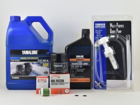 Yamaha 20 Hour Service Maintenance Kit - Yamalube 20W-40 - F90 - 2006-Current Discount