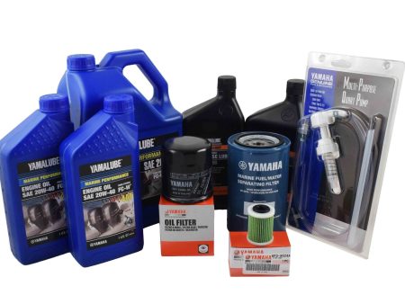 Yamaha 20 Hour Service Maintenance Kit - Yamalube 20W-40 - F250 3.3L V6 - 2006-Current Sale