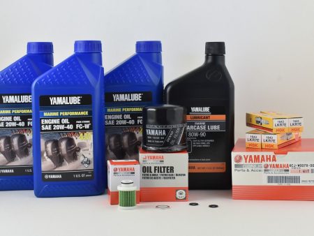 Yamaha 100 Hour Service Maintenance Kit with Cooling - Yamalube 20W-40 - F70 - All Models For Discount