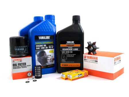 Yamaha 100 Hour Service Maintenance Kit w  Cooling - Yamalube 10W-30 - F25 - 2005 For Sale