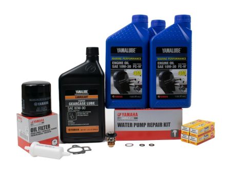 Yamaha 300 Hour Service Maintenance Kit - Yamalube 10W-30 - F40B - 2001-2008 Discount