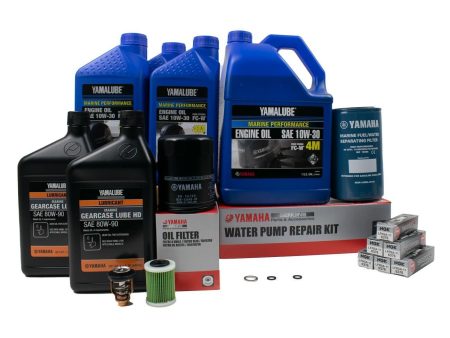 Yamaha 300 Hour Service Maintenance Kit - Yamalube 10W-30 - F225 F250 F300 4.2L V6 - All Models Sale