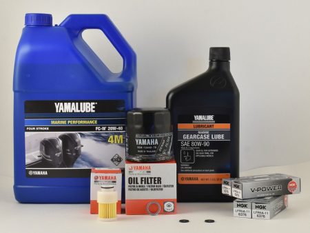 Yamaha 100 Hour Service Maintenance Kit - Yamalube 20W-40 - F90 - 2005 Online Sale