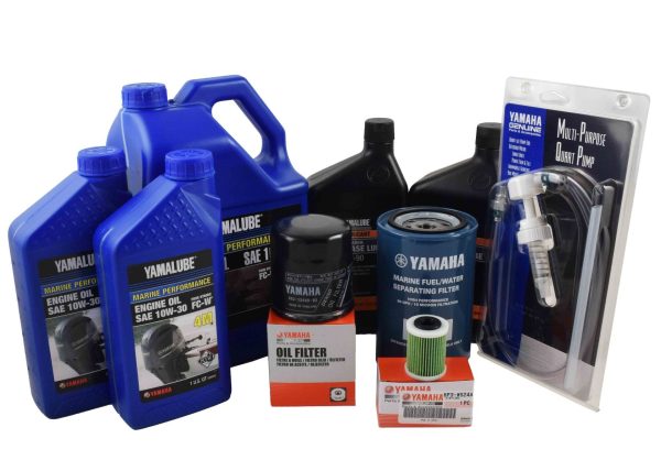 Yamaha 20 Hour Service Maintenance Kit - Yamalube 10W-30 - F250 3.3L V6 - 2006-Current Cheap