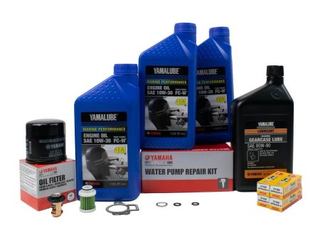 Yamaha 300 Hour Service Maintenance Kit - Yamalube 10W-30 - F40A - 2008 - Current Cheap