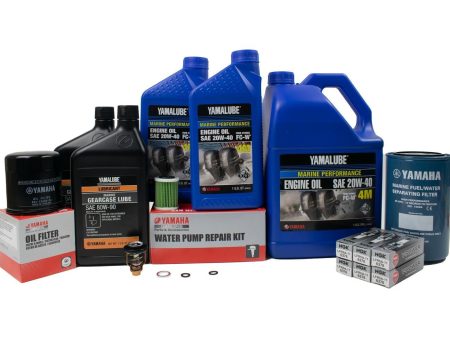 Yamaha 300 Hour Service Maintenance Kit - Yamalube 20W-40 - F200 & F225 3.3L V6 - 2006-2010 (See Models) For Sale