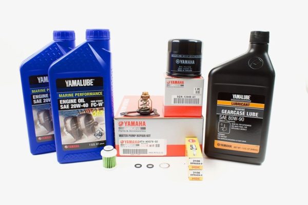 Yamaha 300 Hour Service Maintenance Kit - Yamalube 20W-40 - F25C T25C - 2016-Current For Cheap