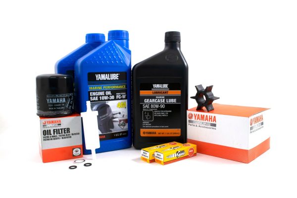 Yamaha 100 Hour Service Maintenance Kit w  Cooling - Yamalube 10W-30 - F25 - 2000-2004 Hot on Sale