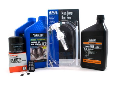 Yamaha 20 Hour Service Maintenance Kit - Yamalube 20W-40 - F25B - 2012-2018 For Discount