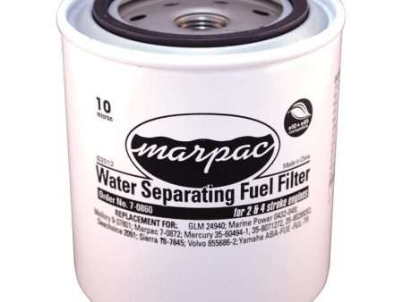 Marpac 7-0860 - Fuel Water Separating Filter - 10 Micron Online Hot Sale