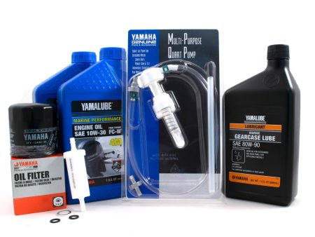 Yamaha 20 Hour Service Maintenance Kit - Yamalube 10W-30 - F25 - 1998-1999 Hot on Sale