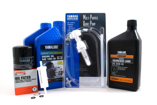 Yamaha 20 Hour Service Maintenance Kit - Yamalube 10W-30 - F25 - 1998-1999 Hot on Sale