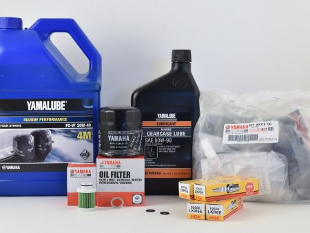 Yamaha 100 Hour Service Maintenance Kit with Cooling - Yamalube 20W-40 - F115 - 2014-Current ( See Models ) For Sale