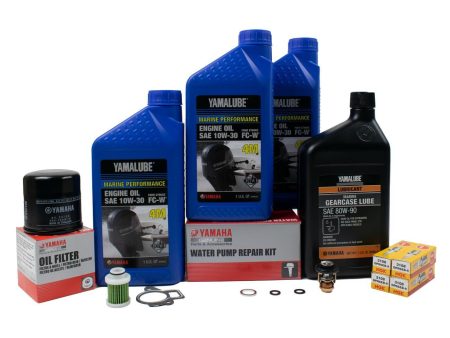 Yamaha 300 Hour Service Maintenance Kit - Yamalube 10W-30 - F60 - 2021 Current Online Sale