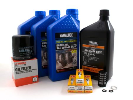 Yamaha 100 Hour Service Maintenance Kit - Yamalube 20W-40 - F50 - 2005 Online