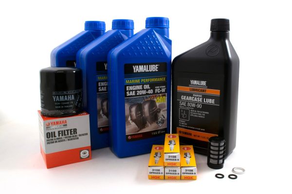 Yamaha 100 Hour Service Maintenance Kit - Yamalube 20W-40 - F50 - 2005 Online