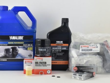 Yamaha 100 Hour Service Maintenance Kit With Cooling - Yamalube 20W-40 - F115 - 2002-2005 Online