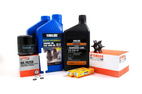 Yamaha 100 Hour Service Maintenance Kit w  Cooling - Yamalube 20W-40 - F25 - 2000-2004 Online Sale