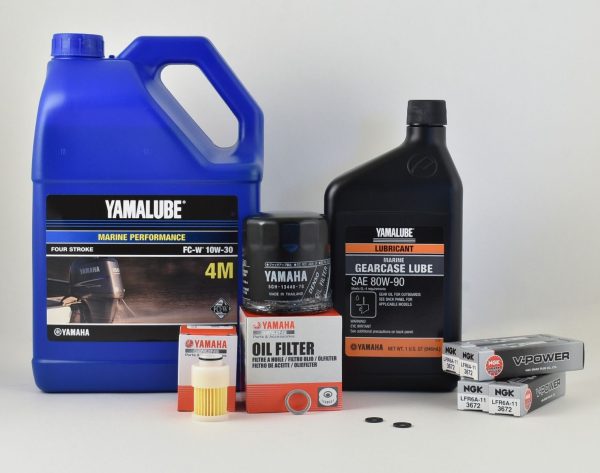 Yamaha 100 Hour Service Maintenance Kit - Yamalube 10W-30 - F115- 2000-2005 Supply