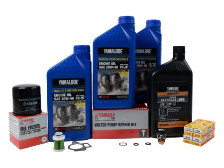 Yamaha 300 Hour Service Maintenance Kit - Yamalube 20W-40 - F60 - 2006-2020 Fashion