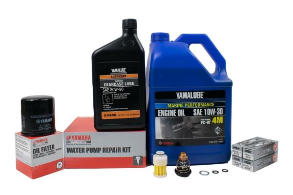 Yamaha 300 Hour Service Maintenance Kit - Yamalube 10W-30 - F90 - 2005 Discount