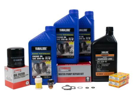 Yamaha 300 Hour Service Maintenance Kit - Yamalube 20W-40 - F60 TJRD TLRD - 2005 Online Sale