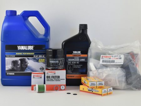 Yamaha 100 Hour Service Maintenance Kit with Cooling - Yamalube 20W-40 - F90B - 2016-Current Sale