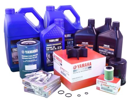 Yamaha 100 Hour Service Maintenance Kit With Cooling - Yamalube 20W-40 - XF245 - All Models For Discount