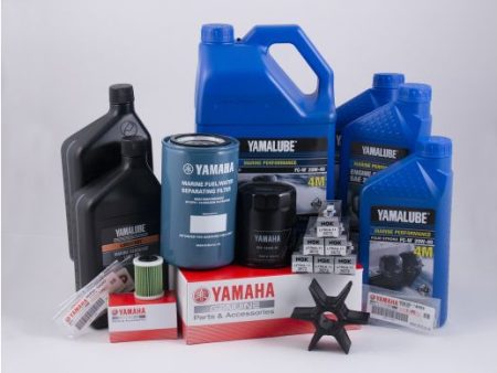 Yamaha 100 Hour Service Maintenance Kit with Cooling - Yamalube 20W40 - 2020 - Current - F225 F250 F300 4.2L V6 - See Description for Applicable Models Online