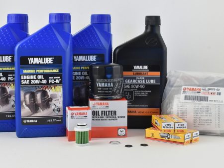 Yamaha 100 Hour Service Maintenance Kit with Cooling - Yamalube 20W-40 - T60 - 2006-Current Online