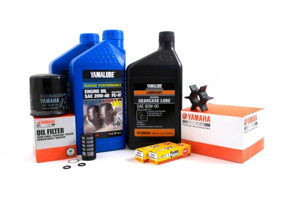 Yamaha 100 Hour Service Maintenance Kit w  Cooling - Yamalube 20W-40 - F25 - 2005 Online