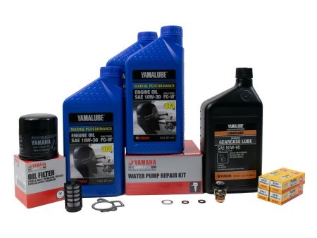 Yamaha 300 Hour Service Maintenance Kit - Yamalube 10W-30 - F50 - 1995-1996 Hot on Sale