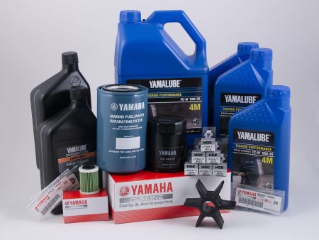 Yamaha 100 Hour Service Maintenance Kit with Cooling - Yamalube 10W-30 - F225 F250 F300 4.2L V6 - 2010 - 2020 Fashion