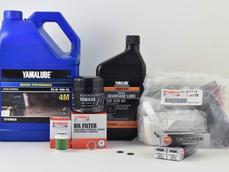 Yamaha 100 Hour Service Maintenance Kit with Cooling - Yamalube 10W-30 - F115 - 2006-2014 ( See Models ) Online