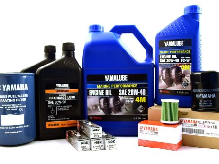 Yamaha 100 Hour Service Maintenance Kit with Cooling - Yamalube 20W-40 - F175 F200 2.8L - All Models Online now