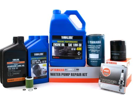 Yamaha 100 Hour Service Maintenance Kit w  Cooling - Yamalube 10W-30 - F350 Online Hot Sale