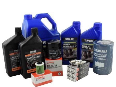 Yamaha 100 Hour Service Maintenance Kit - Yamalube 20W-40 - F250 3.3L V6 - 2006-Current Online Hot Sale