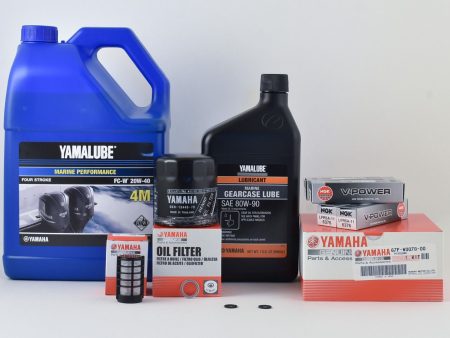 Yamaha 100 Hour Service Maintenance Kit with Cooling - Yamalube 20W-40 - F90 - 2003-2004 For Cheap