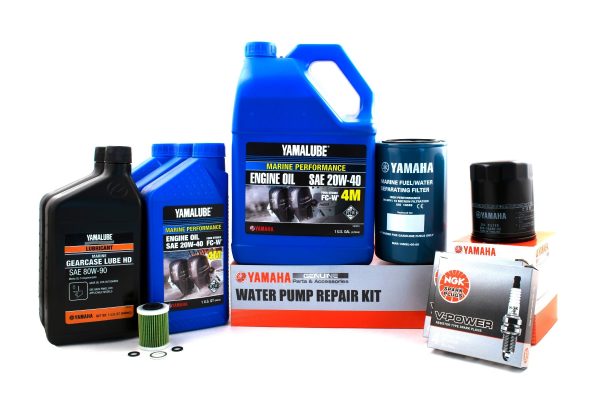 Yamaha 100 Hour Service Maintenance Kit w  Cooling - Yamalube 20W-40 - F350 Fashion